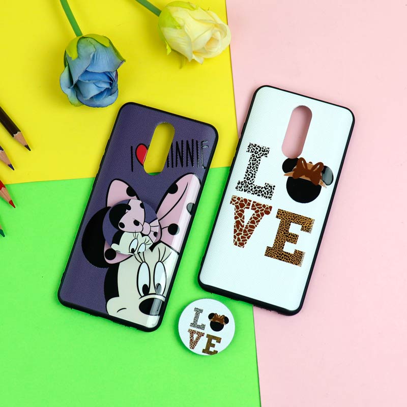 قاب فانتزی برجسته + پاپ سوکت طرح میکی موس شیائومی Redmi 8 سری D