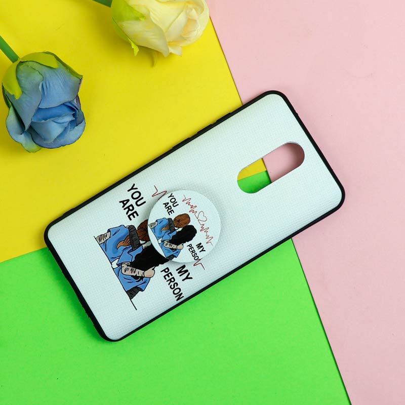 قاب فانتزی برجسته + پاپ سوکت طرح Friends شیائومی Redmi 8 سری D