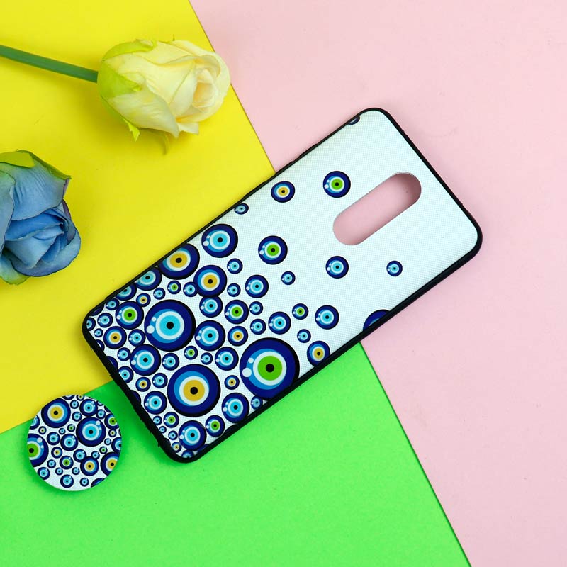 قاب فانتزی برجسته + پاپ سوکت طرح چشم و نظر شیائومی Redmi 8 سری D