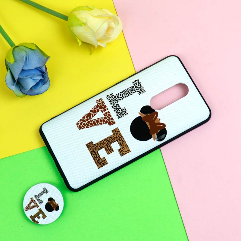 قاب فانتزی برجسته + پاپ سوکت طرح میکی موس شیائومی Redmi 8 سری D
