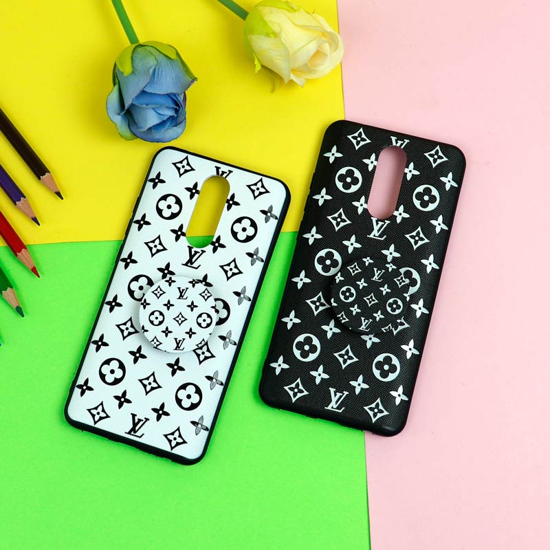 قاب فانتزی برجسته + پاپ سوکت طرح LV شیائومی Redmi 8 سری D