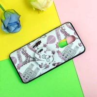 قاب فانتزی برجسته + پاپ سوکت طرح ایفل شیائومی Redmi 8 سری D