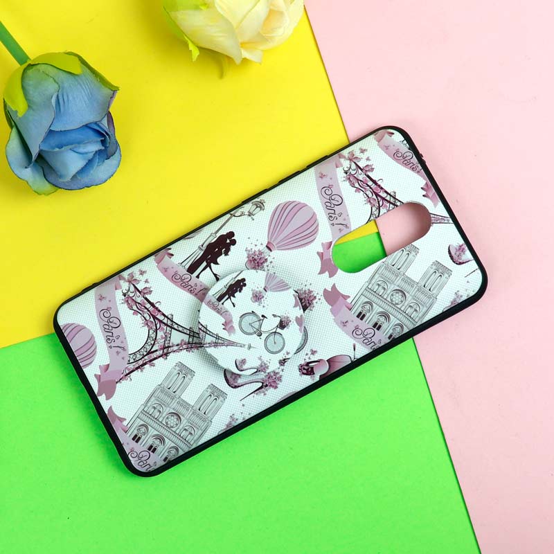 قاب فانتزی برجسته + پاپ سوکت طرح ایفل شیائومی Redmi 8 سری D