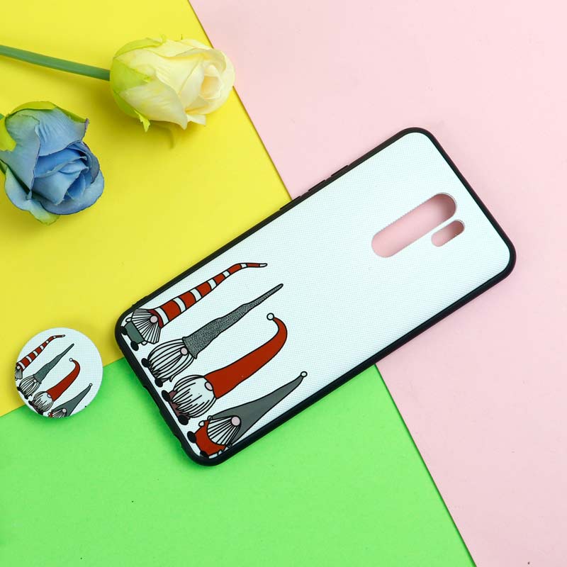 قاب فانتزی برجسته + پاپ سوکت طرح کوتوله شیائومی Redmi 9 سری D