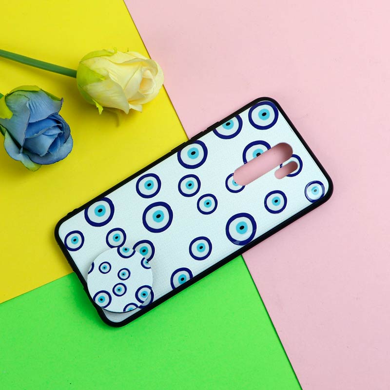 قاب فانتزی برجسته + پاپ سوکت طرح چشم و نظر شیائومی Redmi 9 سری D