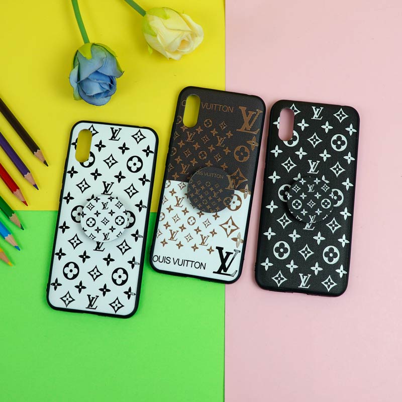 قاب فانتزی برجسته + پاپ سوکت طرح LV شیائومی Redmi 9A سری D