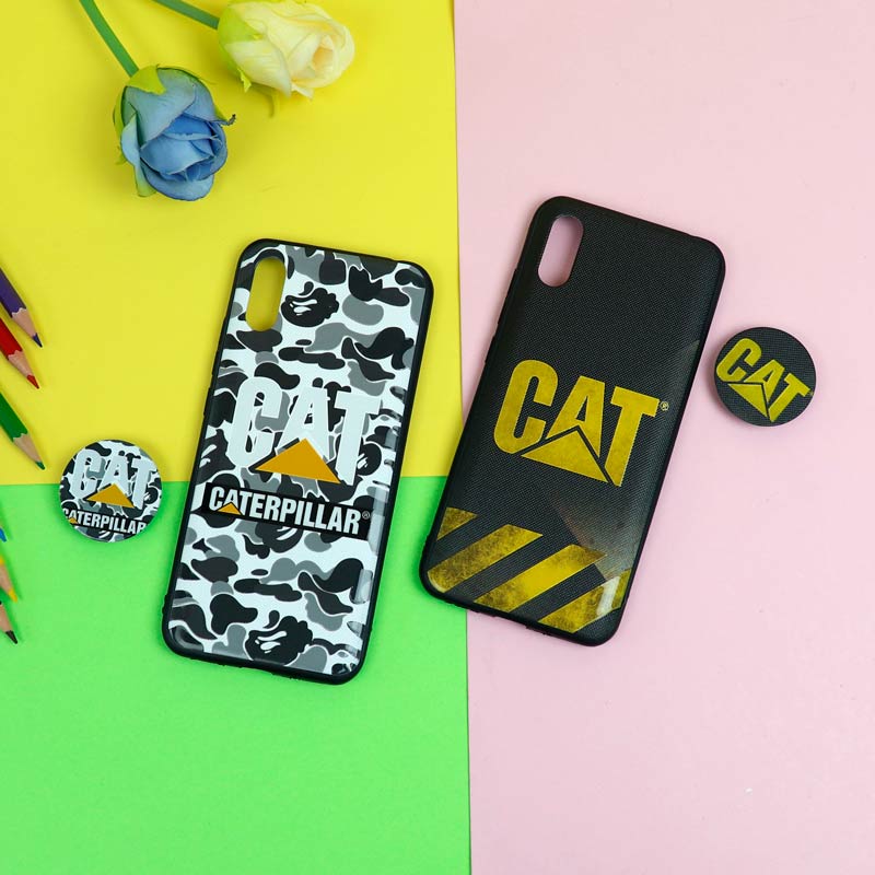قاب فانتزی برجسته + پاپ سوکت طرح CAT شیائومی Redmi 9A سری D