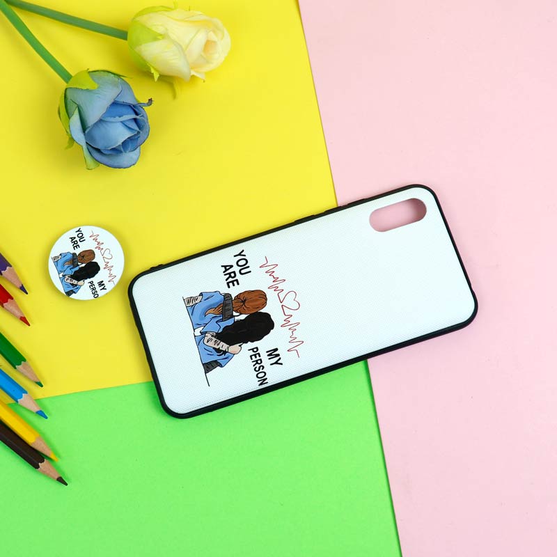 قاب فانتزی برجسته + پاپ سوکت طرح Friends شیائومی Redmi 9A سری D