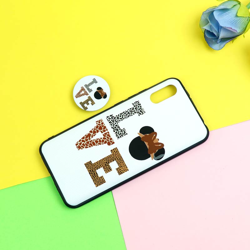 قاب فانتزی برجسته + پاپ سوکت طرح میکی موس شیائومی Redmi 9A سری D
