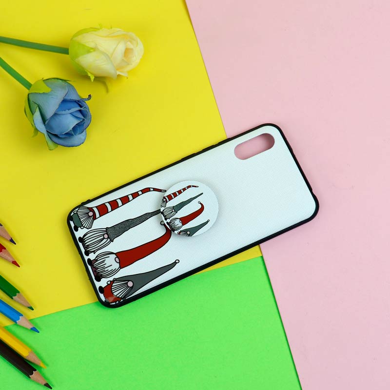 قاب فانتزی برجسته + پاپ سوکت طرح کوتوله شیائومی Redmi 9A سری D