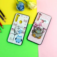 قاب فانتزی برجسته + پاپ سوکت طرح جغد شیائومی Redmi Note 8 سری D