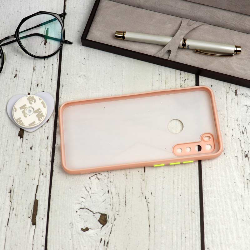 قاب محافظ لنزدار پاپ سوکت دار صورتی Xiaomi Redmi Note 8