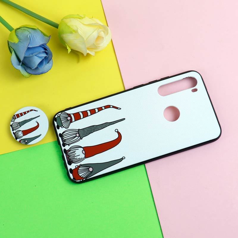 قاب فانتزی برجسته + پاپ سوکت طرح کوتوله شیائومی Redmi Note 8 سری D