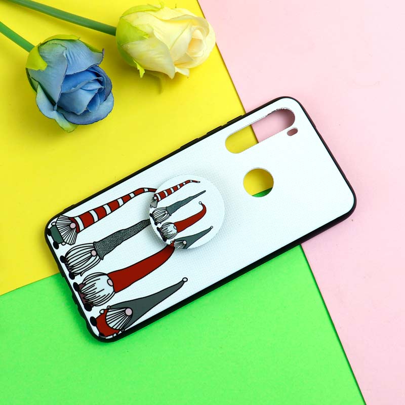 قاب فانتزی برجسته + پاپ سوکت طرح کوتوله شیائومی Redmi Note 8 سری D