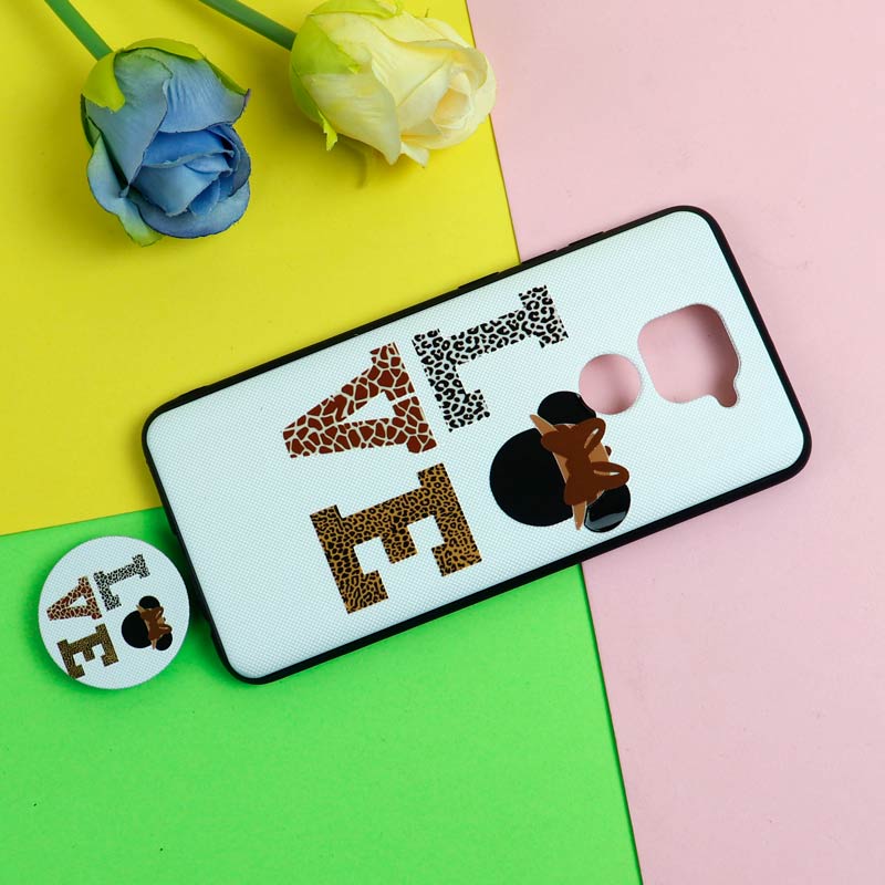 قاب فانتزی برجسته + پاپ سوکت طرح میکی موس شیائومی Redmi Note 9 سری D