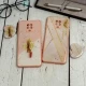 قاب محافظ لنزدار پاپ سوکت دار صورتی Xiaomi Redmi Note 9s / Note 9 Pro