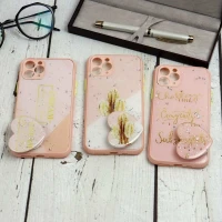 قاب محافظ لنزدار پاپ سوکت دار صورتی iPhone 11 Pro