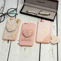 قاب محافظ لنزدار پاپ سوکت دار صورتی iPhone 6/6s
