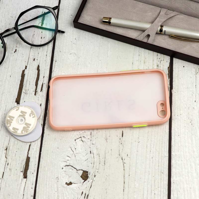 قاب محافظ لنزدار پاپ سوکت دار صورتی iPhone 6/6s