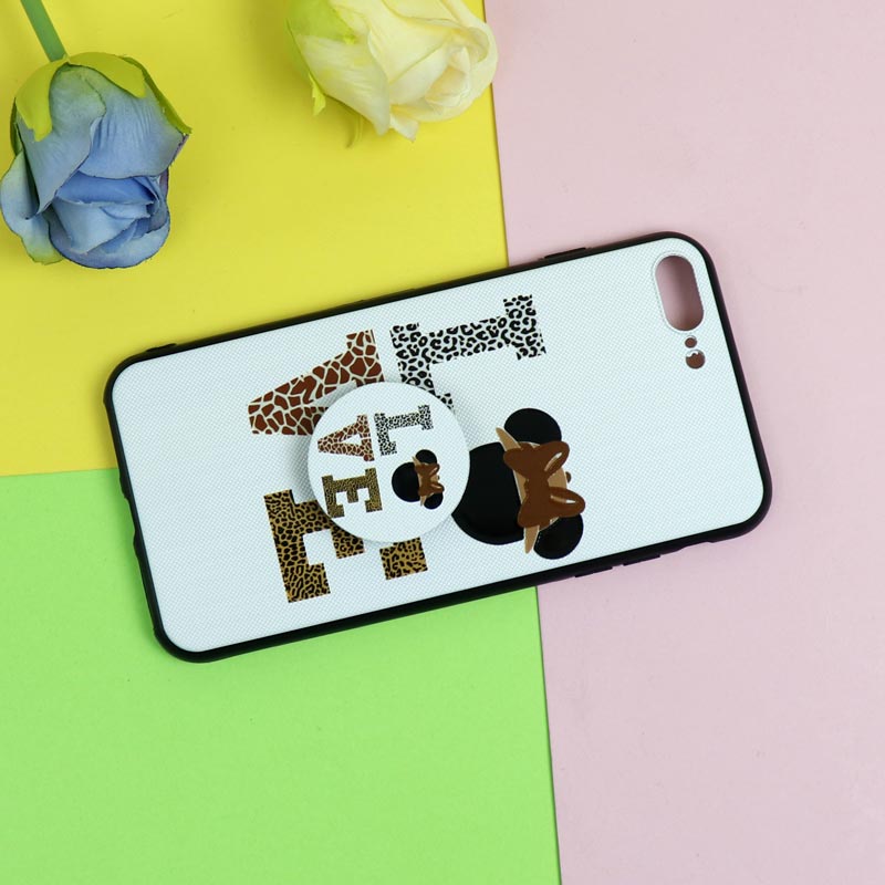 قاب فانتزی برجسته + پاپ سوکت طرح میکی موس آیفون iPhone 7 Plus / 8 Plus سری D