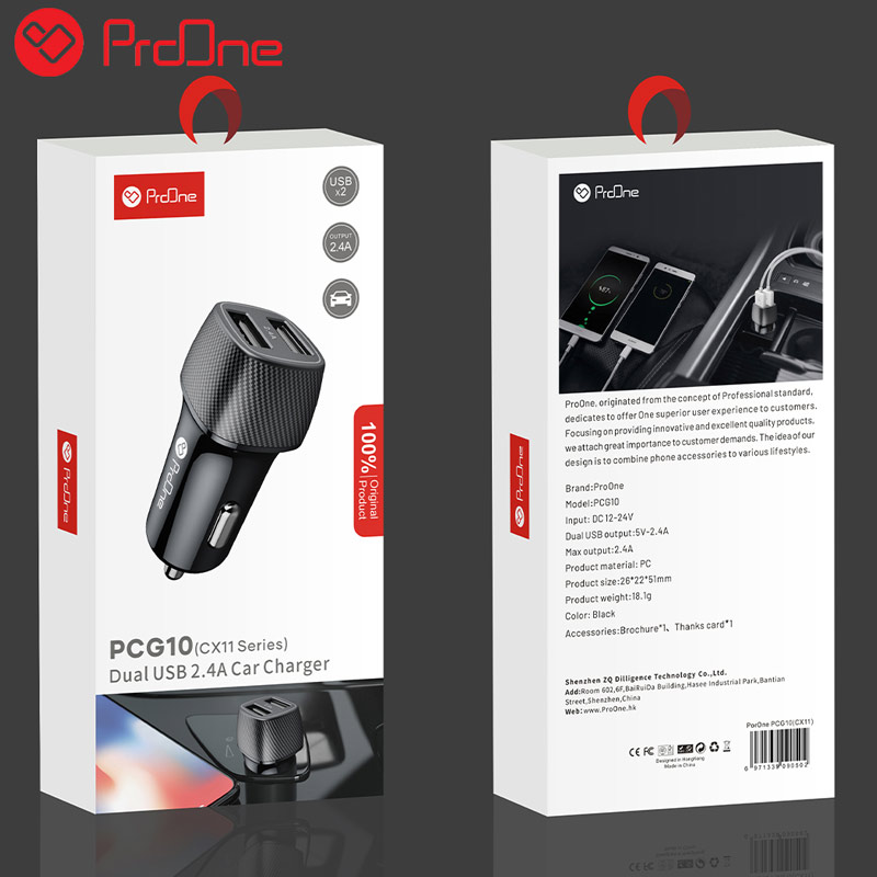شارژر فندکی ProOne CX11 PCG10 2.4A