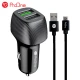 شارژر فندکی فست شارژ ProOne PCG11 QC3 + کابل میکرو یو اس بی