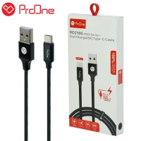 کابل فست شارژ ProOne PD01 Series PCC150 3A Type-C 1m