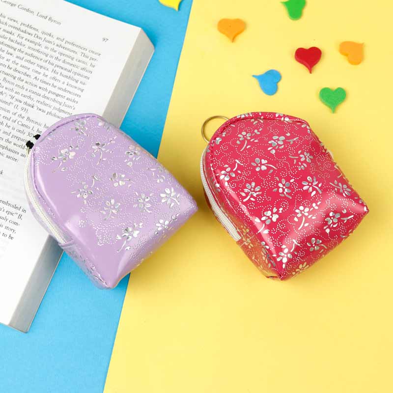 کیف هندزفری کوله ای ورنی گل دار