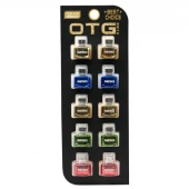 تبدیل Remax OTG Type-C متالیک بسته 10 عددی