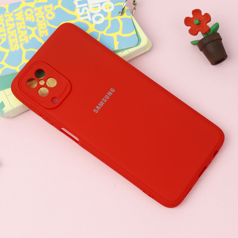 قاب طرح سیلیکونی محافظ لنزدار Samsung A12