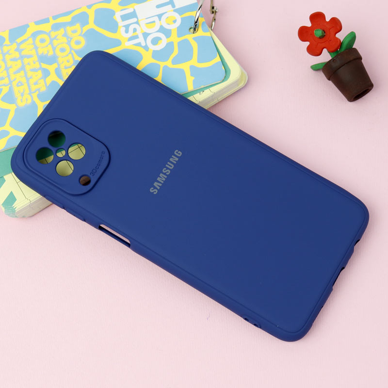 قاب طرح سیلیکونی محافظ لنزدار Samsung A12