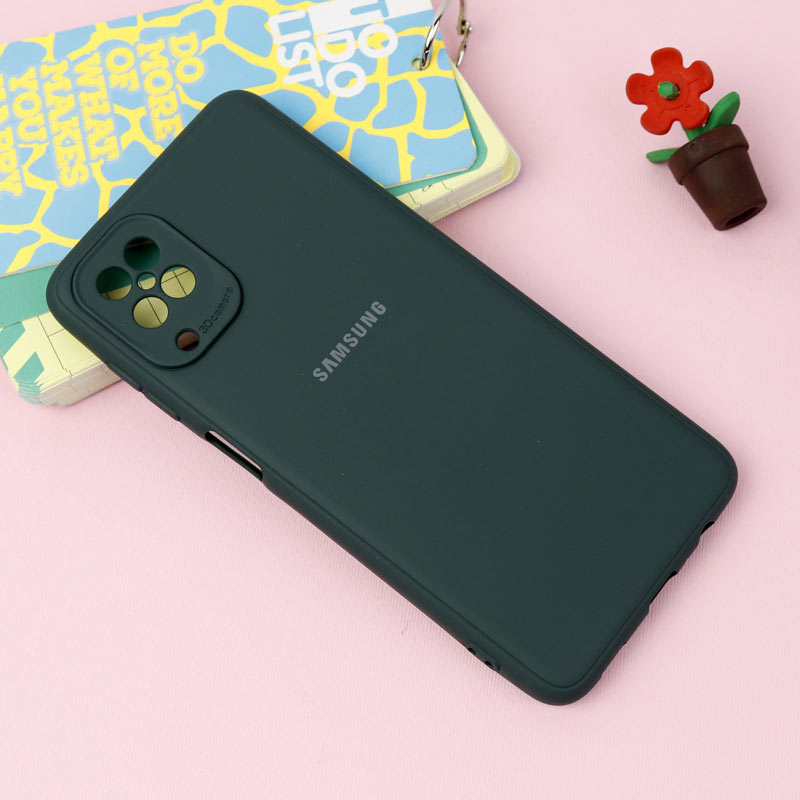 قاب طرح سیلیکونی محافظ لنزدار Samsung A12