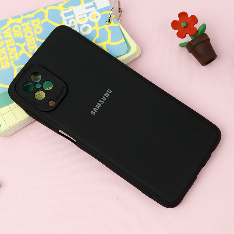 قاب طرح سیلیکونی محافظ لنزدار Samsung A12