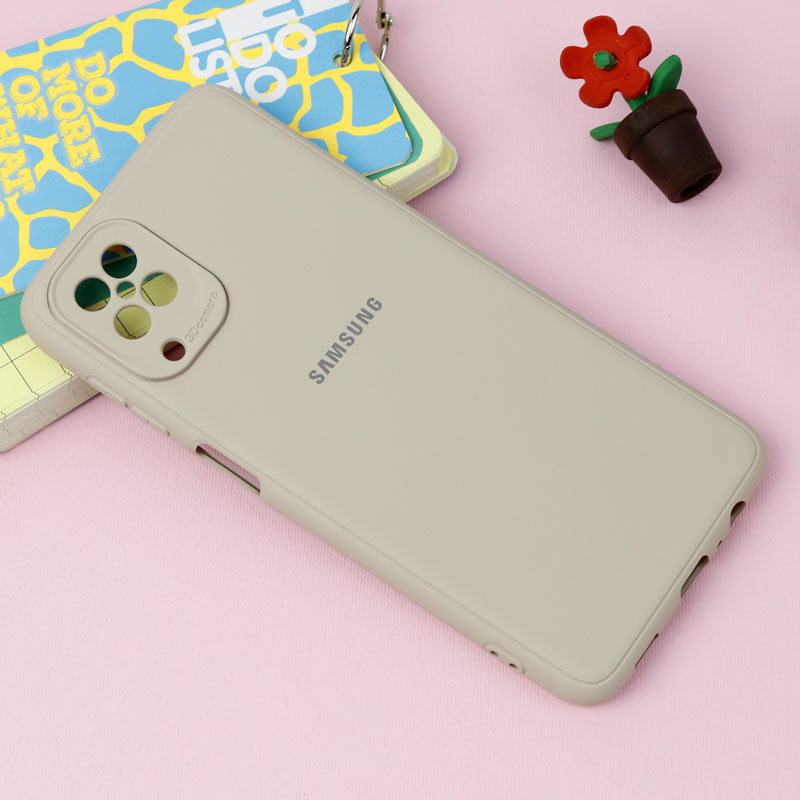 قاب طرح سیلیکونی محافظ لنزدار Samsung A12