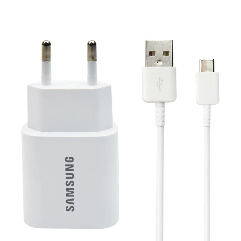 شارژر دیواری فست شارژ Samsung C9 2.1A + کابل Type-C