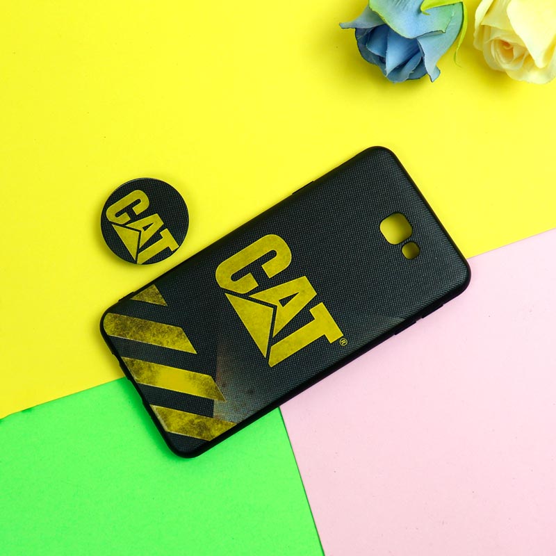 قاب فانتزی برجسته + پاپ سوکت طرح CAT سامسونگ J7 Prime سری D