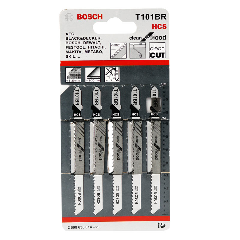 تیغ اره عمود بر طرح بوش Bosch T101BR بسته 5 عددی