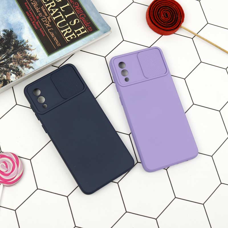 قاب سیلیکونی محافظ لنزدار کشویی Samsung A02 / M02