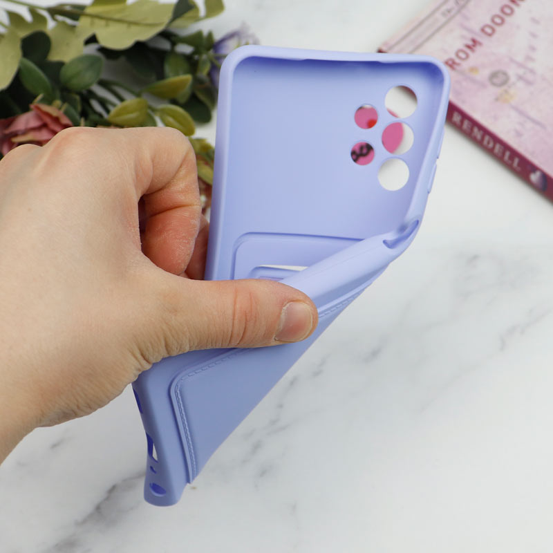 قاب سیلیکونی جاکارتی دار محافظ لنزدار Samsung A32 4G لایت