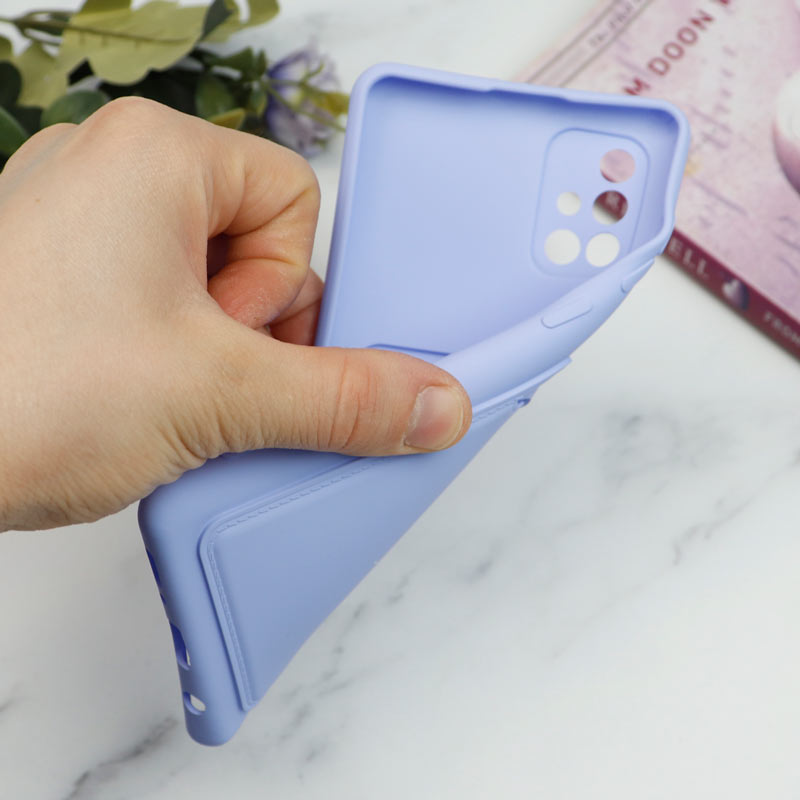 قاب سیلیکونی جاکارتی دار محافظ لنزدار Samsung A51 لایت