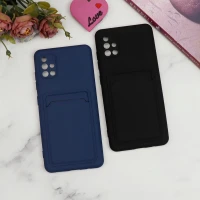 قاب سیلیکونی جاکارتی دار محافظ لنزدار Samsung A51