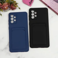 قاب سیلیکونی جاکارتی دار محافظ لنزدار Samsung A72