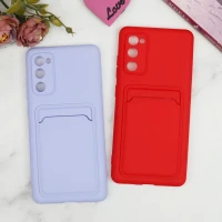 قاب سیلیکونی جاکارتی دار محافظ لنزدار Samsung S20 FE لایت