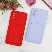 قاب سیلیکونی جاکارتی دار محافظ لنزدار Xiaomi Poco M3 لایت