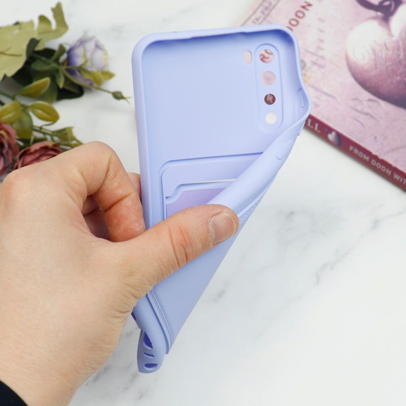 قاب سیلیکونی جاکارتی دار محافظ لنزدار Xiaomi Redmi Note 8 لایت