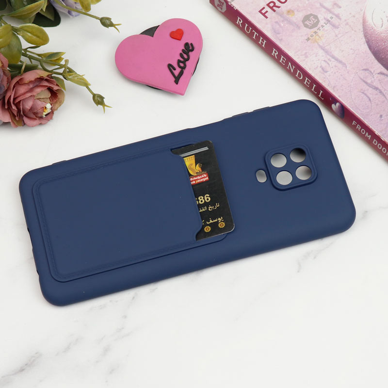 قاب سیلیکونی جاکارتی دار محافظ لنزدار Xiaomi Redmi Note 9s / Note 9 Pro
