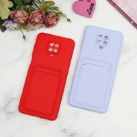 قاب سیلیکونی جاکارتی دار محافظ لنزدار Xiaomi Redmi Note 9s / Note 9 Pro لایت