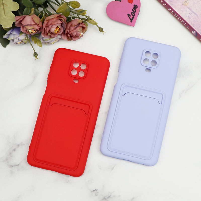 قاب سیلیکونی جاکارتی دار محافظ لنزدار Xiaomi Redmi Note 9s / Note 9 Pro لایت