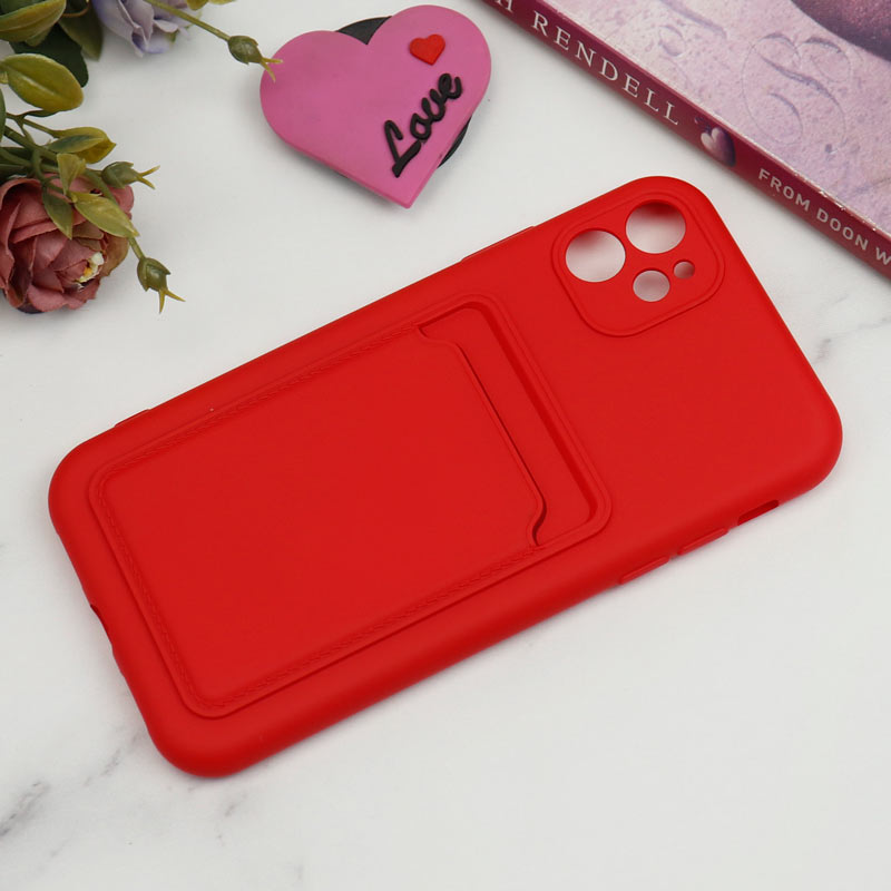 قاب سیلیکونی جاکارتی دار محافظ لنزدار iPhone 11 لایت