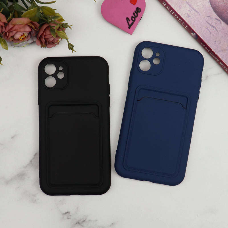 قاب سیلیکونی جاکارتی دار محافظ لنزدار iPhone 11